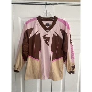 Phase Girls Youth Medium Thor Pink Riding Jersey Long Sleeve Elbow Pad